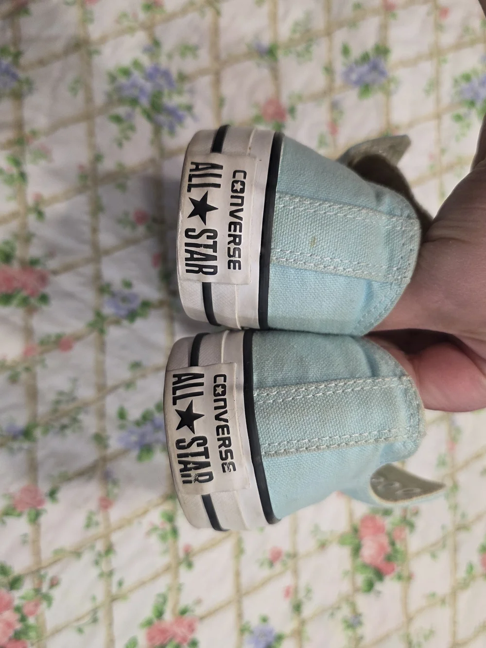 Converse All Star Low-Top Sneakers in Light Teal - Picture 10 of 11